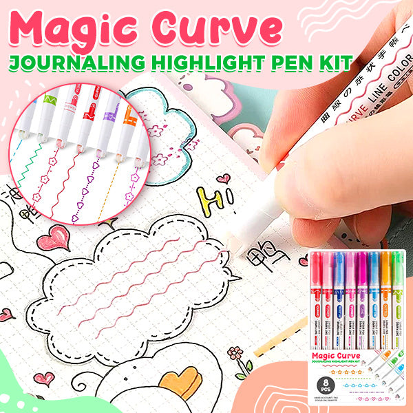 Magic Curve Journaling Highlight Pen Kit