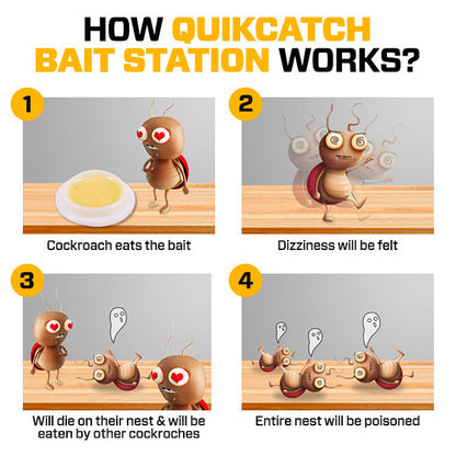 QuikCatch Killer RoachAce Bait Station