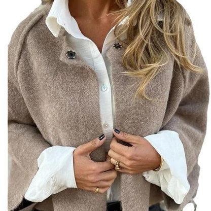 Women's Fashion Solid Color Short Coat