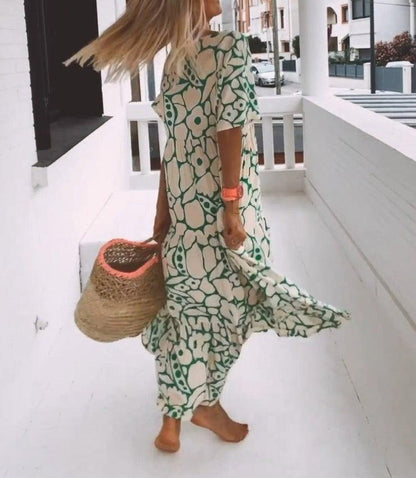 Women's Casual Floral Swing Dress Summer Dress